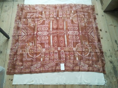 Silk offcut from genuine