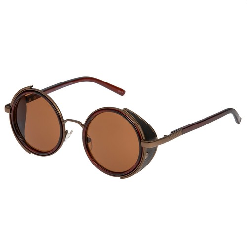 Brown steampunk glasses cyber - brown,