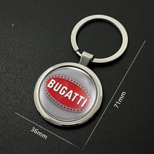 Bugatti Metal Keychain Keyring