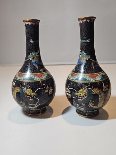 Qing dynasty cloisonne dragon - qing,