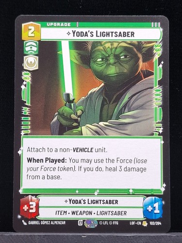 Yoda lightsaber lof - yoda's,