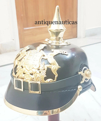 German leather prussian wwi - leather,