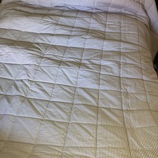 Handmade  Vintage Large Double Bedspread Patchwork Throw Country Cottage