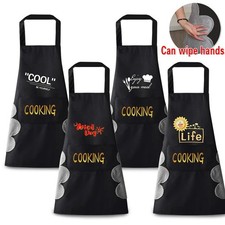 Printed Chef Apron Kitchen Pocket Cooking Catering Butcher Unisex BBQ Apron