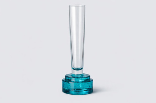 Vintage clear glass bud vase - clear,