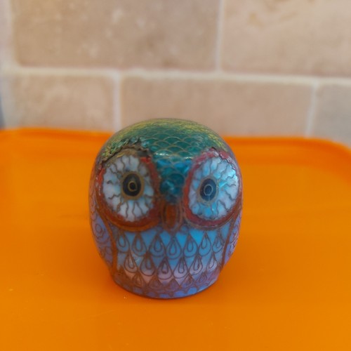 Vintage owl miniature - owl,