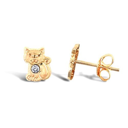 Stud earrings 9ct - 9ct, yellow
