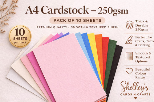 Sheets 250gsm cardstock - a4,