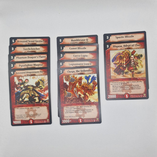 Duel masters card - lot, english