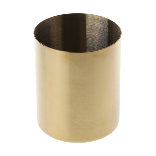 Golden pen pencil pot holder - golden,