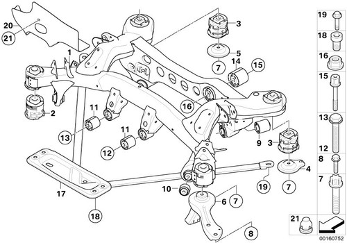 Bmw genuine hex bolt - genuine,