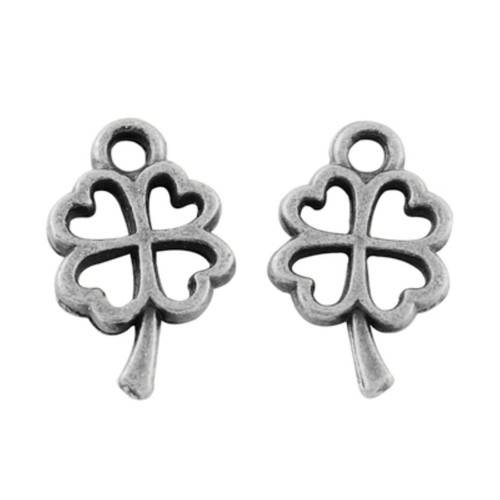 Tibetan silver charms - silver, lucky