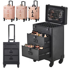 3 in 1 Makeup Trolley Case Mobile Beauty Vanity Hairdressing Case with Drawer