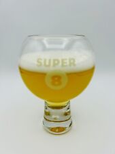 Super 8 33cl Belgian Beer Glass Brand New Craft Ale Bar