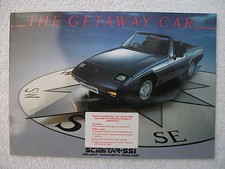 Reliant Scimitar SS1 brochure c1986 -1300 & 1600 models