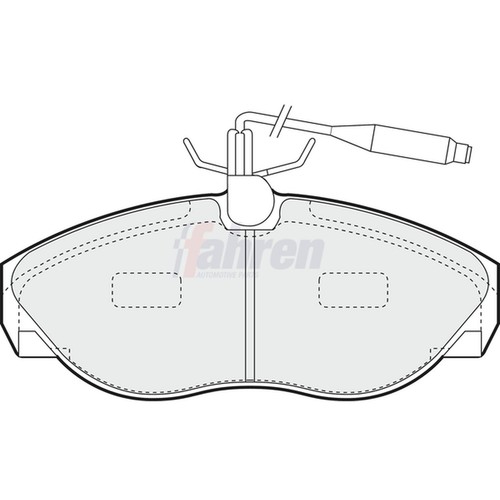 Brake pads set for - for, ducato