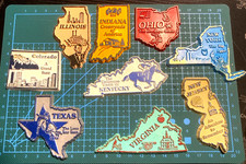US States souvenir fridge magnets US Made