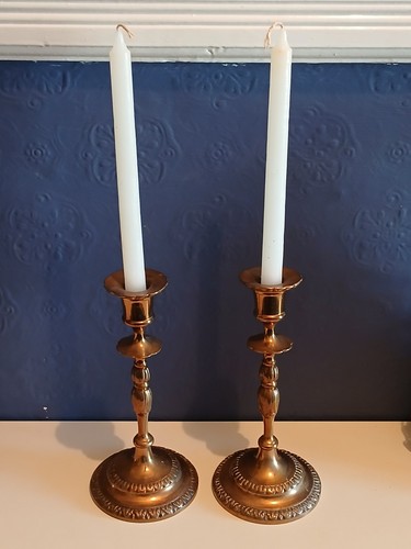 Swedish vtg 50s pair ornate - pair,