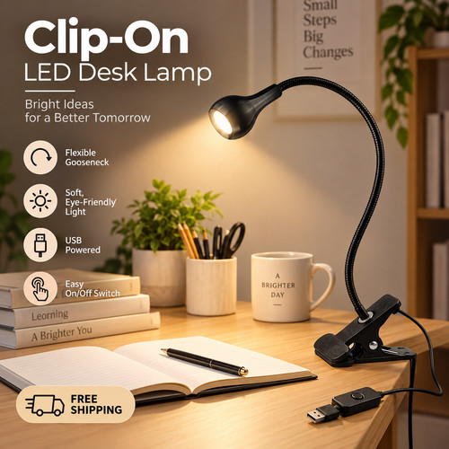 Clip desk lamp flexible - uk,