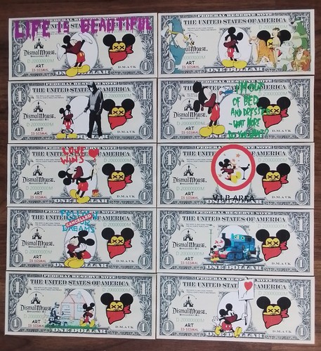 Dismal currency canvas - notes, x