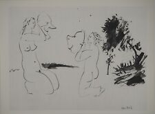 Pablo Picasso: Human Comedy, Mask Games, Heliogravure, 1954