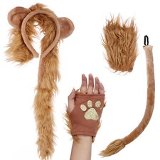Adult Kid Lion Plush Costume