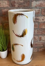 Gold Feathers Ceramic Umbrella