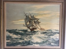 Print Montague Dawson. Oil On