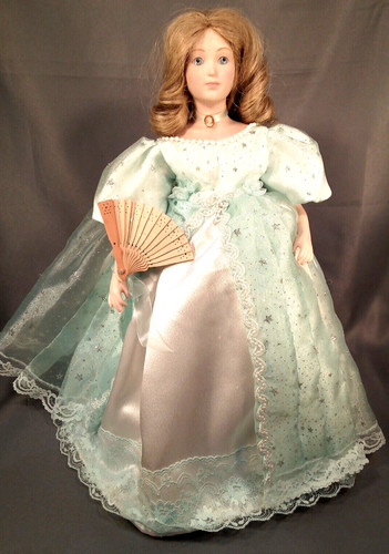 Porcelain doll - porcelain, 16"(41cm)