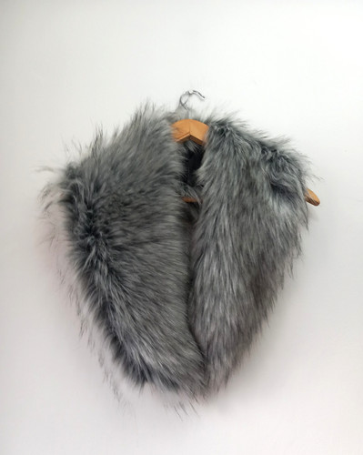 Faux fur scarf stole collar - faux,