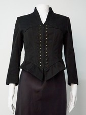 Alexander McQueen Fall 2002 Black Corset Vintage Jacket