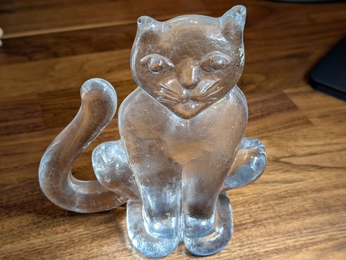 Kosta boda medium cat cast - cat,,