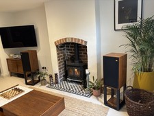 Wharfedale Linton Heritage 85th Anniversary Walnut Speakers Plus Stands + Boxes