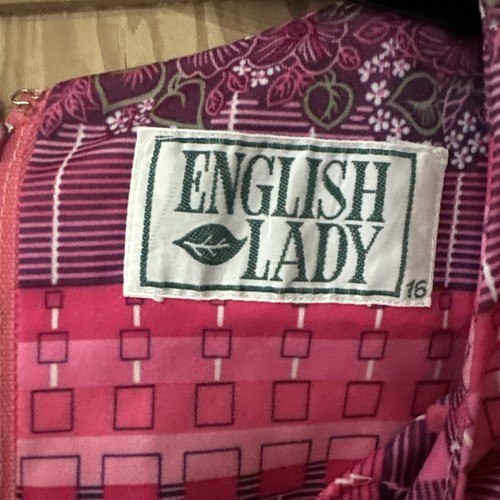 Vintage pink dress english - dress,