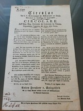 TRIESTE RARE IMP. CIRCULAR REG. GOVERNMENT OF LITTORAIE IN Trieste 