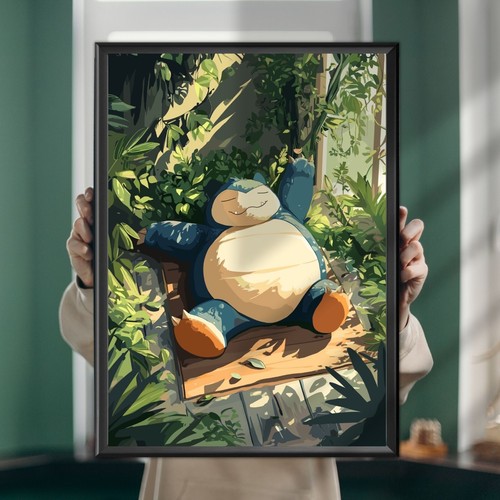 Snorlax pokémon poster - poster,, anime
