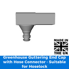 Greenhouse guttering end - greenhouse,