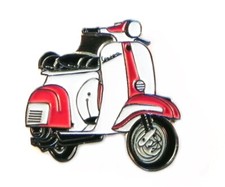 Vespa Scooter Red and White