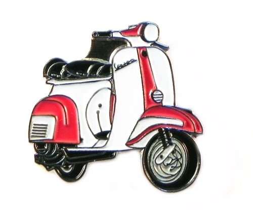 Vespa scooter red and white - vespa,