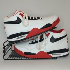 Nike Air Flight Legacy Trainers BQ4212-100 Size UK 9 Eur 44 Red White Black Used