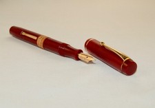 VINTAGE MENTMORE AUTO-FLOW FOUNTAIN PEN - MINT NOS - LEVER - ID LABEL - C 1935