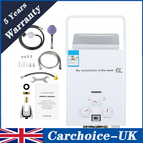 Portable gas water heater - water,