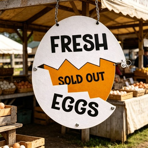 Fresh eggs farm - eggs, stand