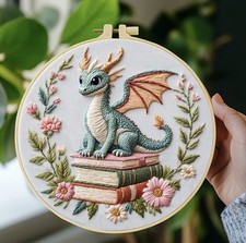 Embroidery kit beginners blue - beginners-,