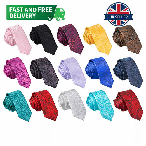 Mens tie woven floral paisley - mens,