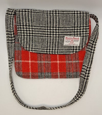 Harris Tweed Crossbody Bag Red