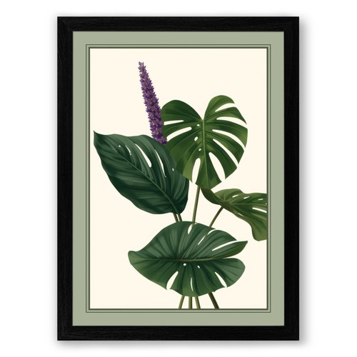 Purple bloom study botanical - bloom,