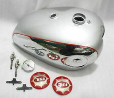 FIT FOR BSA GOLD STAR DBD32 DBD34 CHROME & SILVER PAINT FUEL TANK + CAP + BADGES