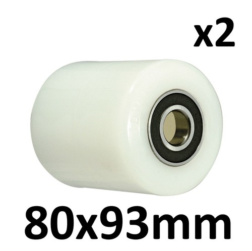 Pallet truck nylon rollers - x2,