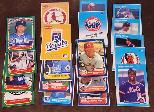 1986 1987 fleer hand - hand, cut